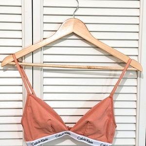 calvin klein UNLINED triangle bralette